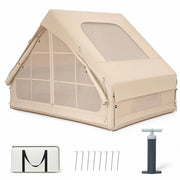Inflatable Tent for Camping, 4-6 Person Blow Up Tent with Skylight